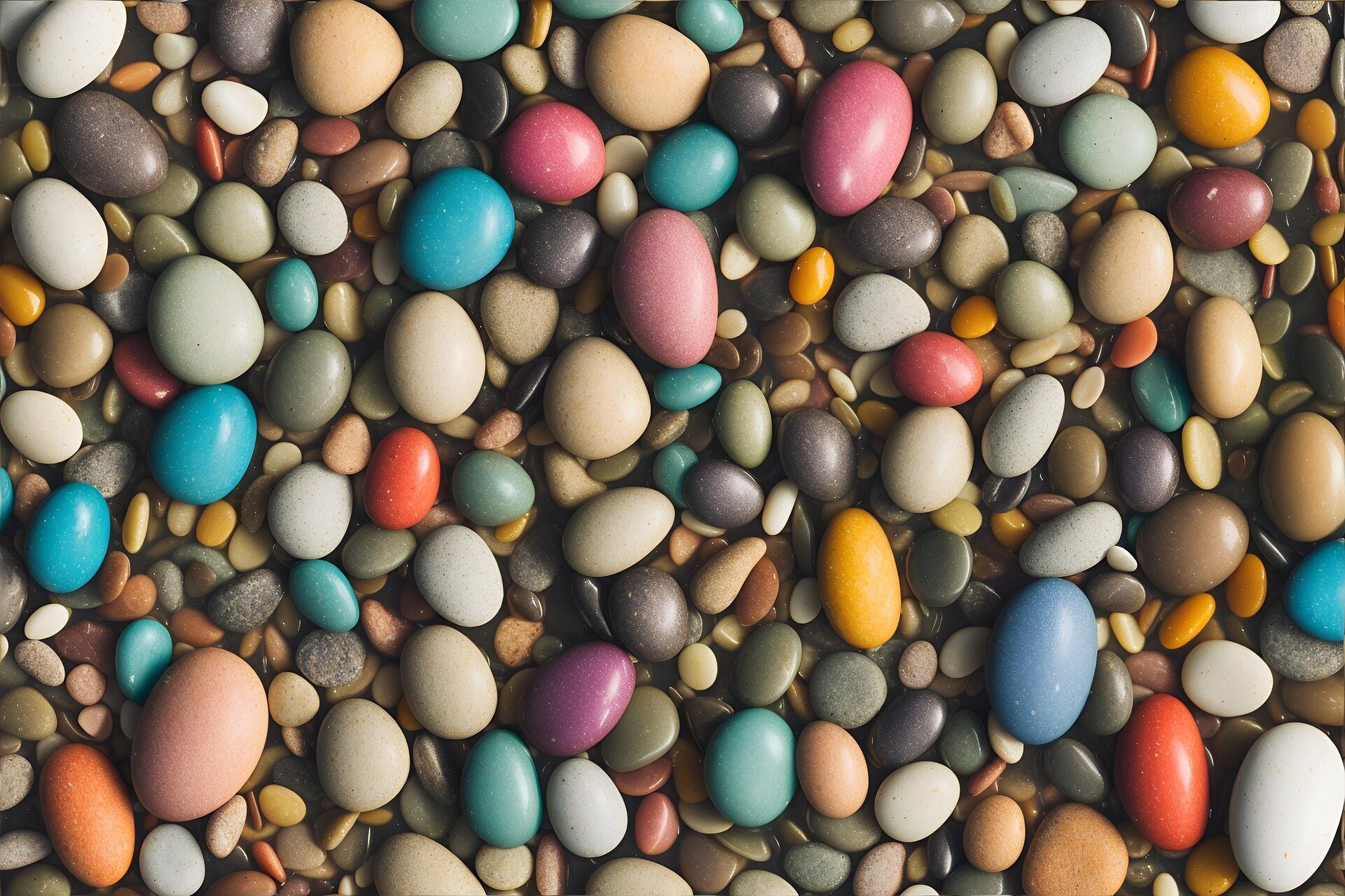 Cailloux de couleurs