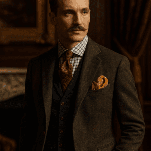 Costume et chemise avec blazer et foulard homme